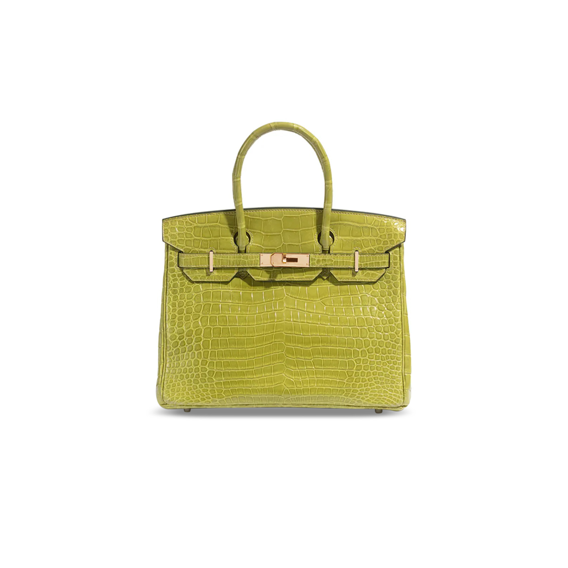 H**mes master birkin 30 crocodile leather gold hardware 3500341 (30*23*15cm)
